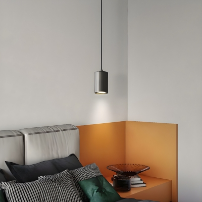 Scandinavian Metal Pendant Light with Adjustable Hanging Length for Bedroom