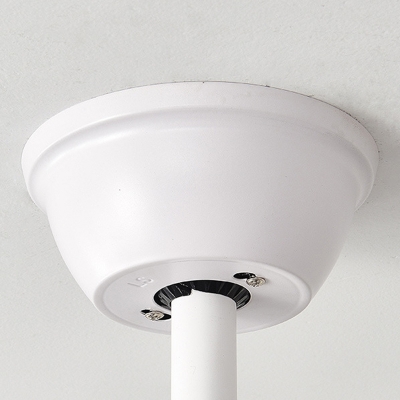 Modern Ceiling Fan with Remote Control and Stepless Dimming with Clear Blades