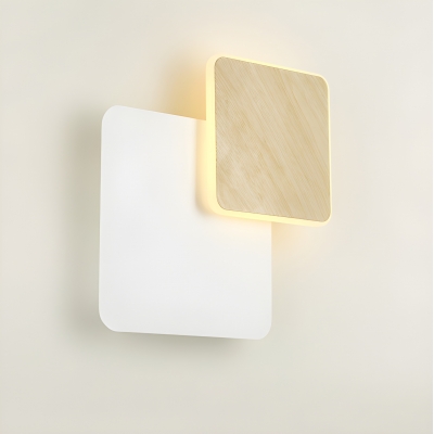 Scandinavian Iron LED Wall Light with Acrylic Shade for Bedroom & Living Room