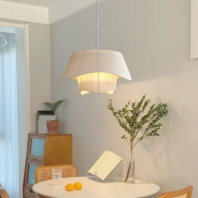 Sleek Modern Pendant Light with Fabric Shade for Residential Use