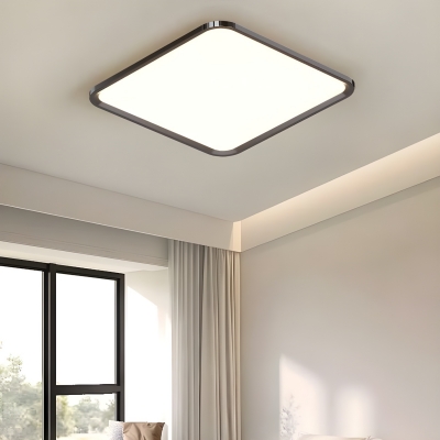 Contemporary Flush Mount Ceiling Light with Acrylic Shade for Living Room