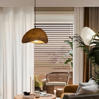 Modern Living Room & Dining Room Adjustable Pendant Light, Made of Resin & Metal