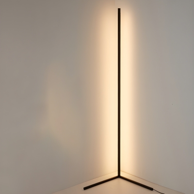 Modern Minimalist Living Room & Bedroom Led Floor Lamp in Linear Design