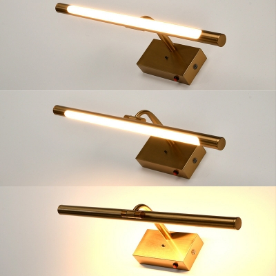 Contemporary Metal Vanity Light with Linear Shape for Bathroom