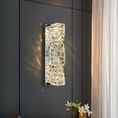 Contemporary Style LED Crystal Lampshade Wall Lamp for Bedroom