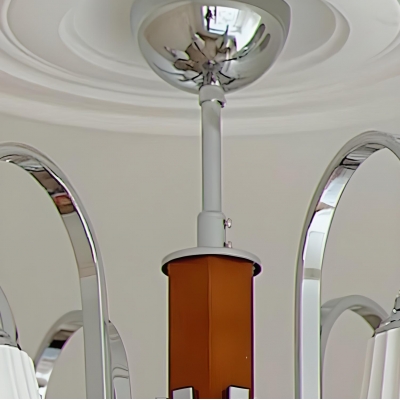 Modern Metal Globe Chandelier with Adjustable Hanging Length for Bedroom