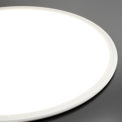 Modern Round Led Flush Mount Ceiling Lights with Silica Gel Shade for Bedroom & Study Room