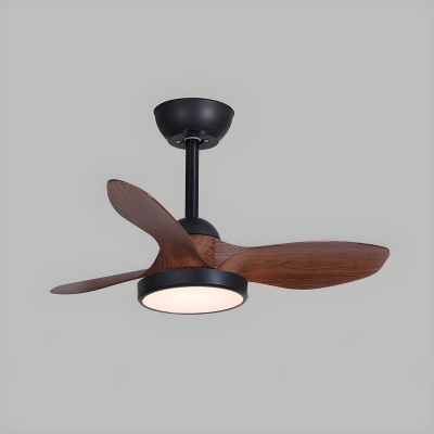 Modern Metal Ceiling Fan with Integrated LED and Remote Control