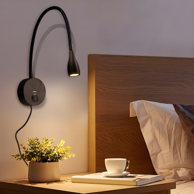 Modern Metal LED Hose Light Touch Dimmable Wall Lamp for Bedroom