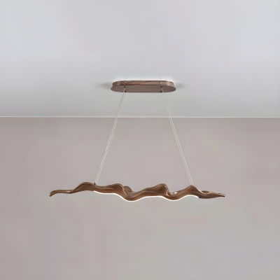 Modern Resin & Metal Dining Room Island Light with Third Gear Light in Simple Design