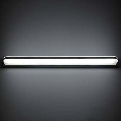 Straight LED Vanity Light with Modern Metal Design for Bathroom