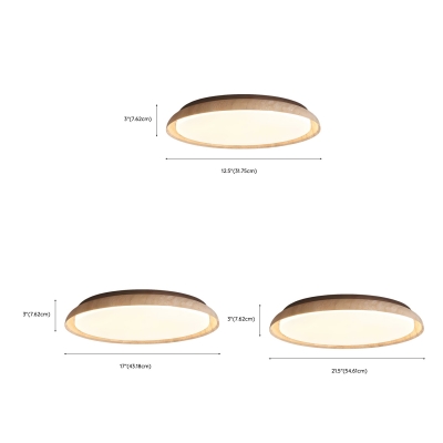 LED Flush Mount Ceiling Light with Acrylic Shade for Living Room