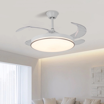 Touchable Remote Control Modern Ceiling Fan with Stunning Clear Blades