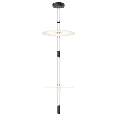 Modern Brushed Brass Pendant Light with Acrylic Shade for Home Decoration