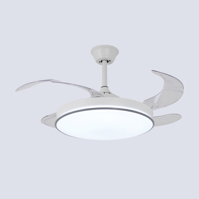 Touchable Remote Control Modern Ceiling Fan with Stunning Clear Blades