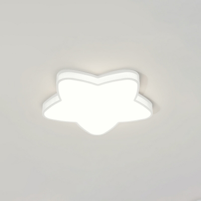 Metal Star Shape LED Bulbs Flush Mount Ceiling Light for Living Room