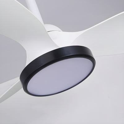 Modern Metal Ceiling Fan with Integrated LED and Remote Control