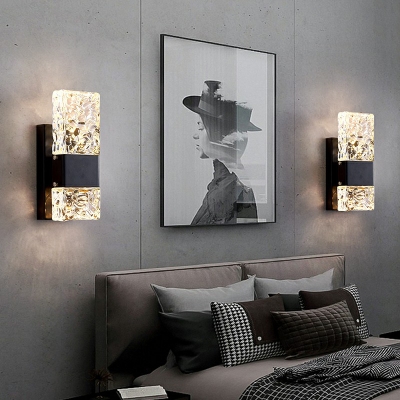 Modern Metal Crystal Wall Sconce with Fashion Design for Home Use