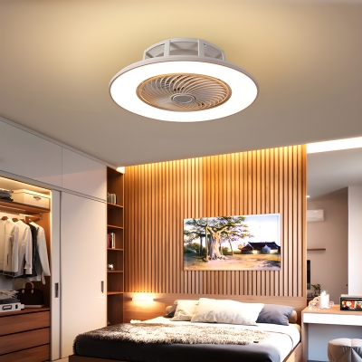 1-Light Remote Control Modern Ceiling Fan with Third Gear Color Temperature