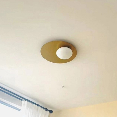 Trendy Elegant No Bulb Included Ceiling Light for Residential Use with Glass Shade