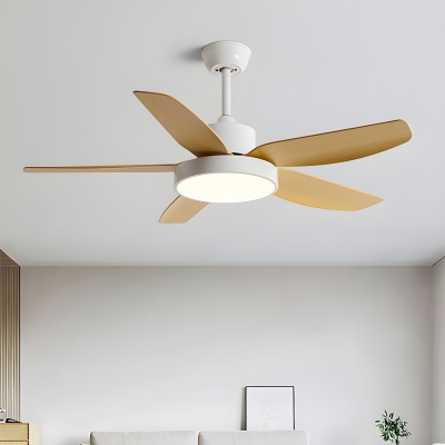 Modern Ceiling Fan with Remote Control and Adjustable Hanging Length