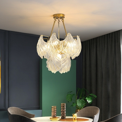 Modern Metal Adjustable Hanging Length Chandelier for Living Room