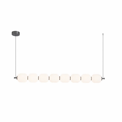 Modern Metal Island Light with Adjustable Hanging Length for Dinning Room
