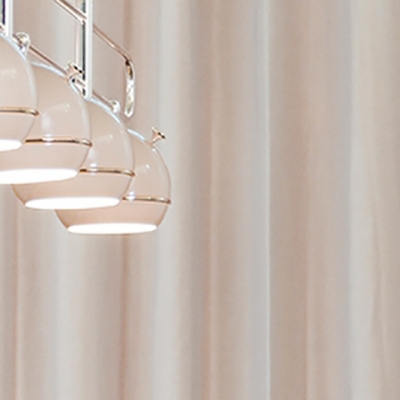 Modern Cream White Aluminum Island Light Adjustable Hanging Length LED Island Light