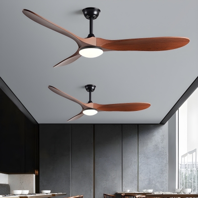 Remote Control Metal Modern Ceiling Fan with Stepless Dimming