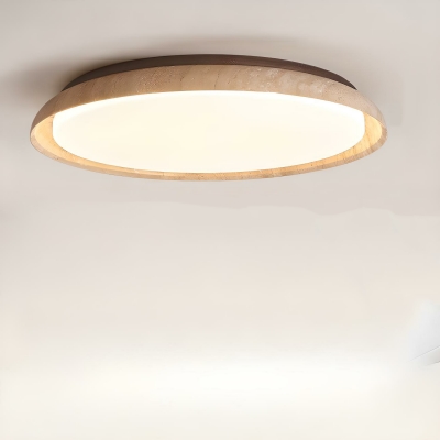 LED Flush Mount Ceiling Light with Acrylic Shade for Living Room