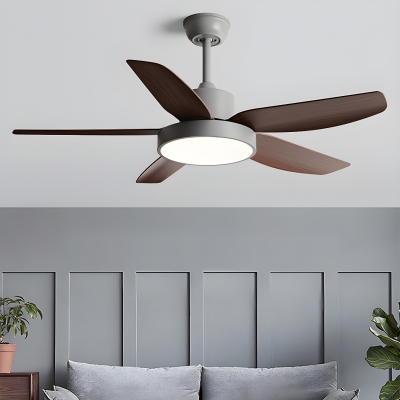 Modern Ceiling Fan with Remote Control and Adjustable Hanging Length