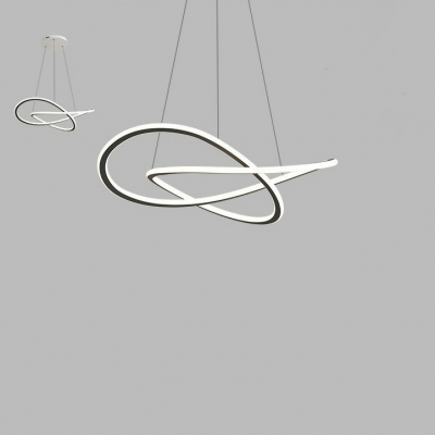 Contemporary Adjustable Hanging Length Chandelier for Living Room