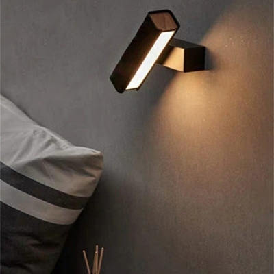 Contemporary Metal LED Wall Lamp 1-Light with Acrylic Shade for Home Atmosphere