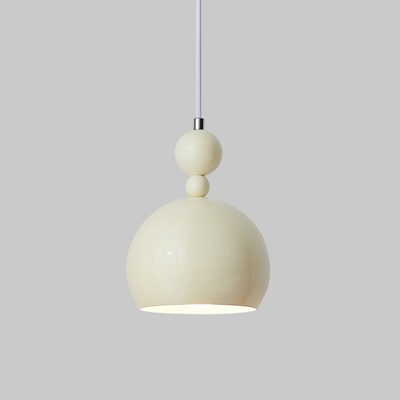 LED Metal Pendant Light with Adjustable Hanging Length and Glass Shade for Residential Use