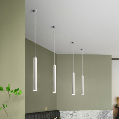 Contemporary Aluminum Lampshade Pendant Light with Adjustable Hanging Length for Dinning Room