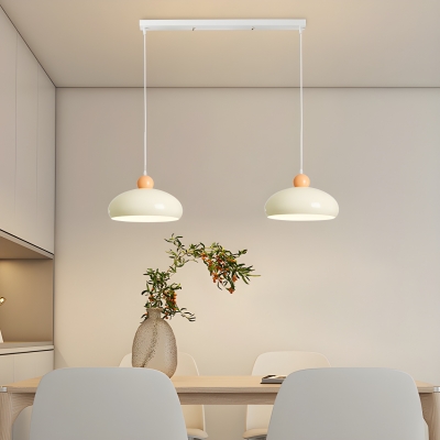 Contemporary Adjustable Hanging Length Metal Bedroom Pendant Light