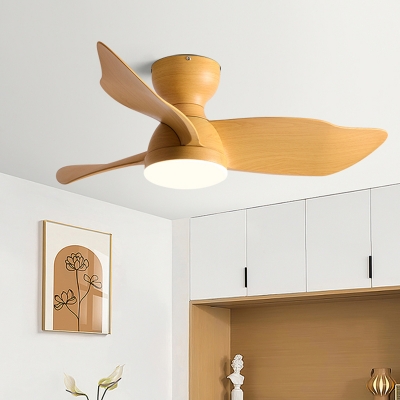 Modern Stepless Dimming Remote Control Ceiling Fan with 3-Blade ABS