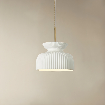 Contemporary 1-Light Resin Pendant Light with Adjustable Hanging Length
