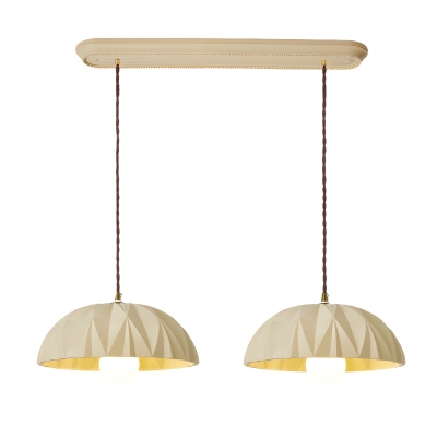 Modern Resin Pendant Light with Adjustable Hanging Length for Bedroom