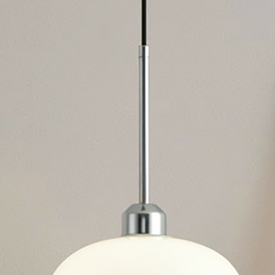 Modern Adjustable Hanging Length Pendant with Glass Lampshade Light