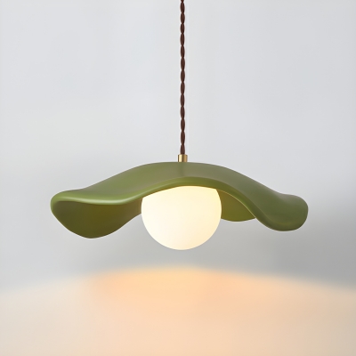 Modern Resin Pendant Light with Adjustable Hanging Length for Living Room