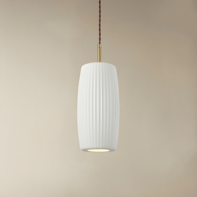 Contemporary 1-Light Resin Pendant Light with Adjustable Hanging Length for Bedroom