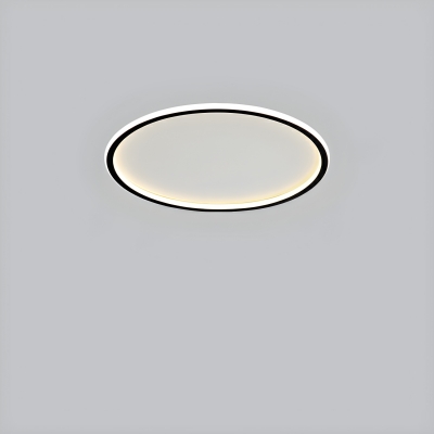 Contemporary Metal Bedroom Flush Mount Ceiling Light with 1-Light