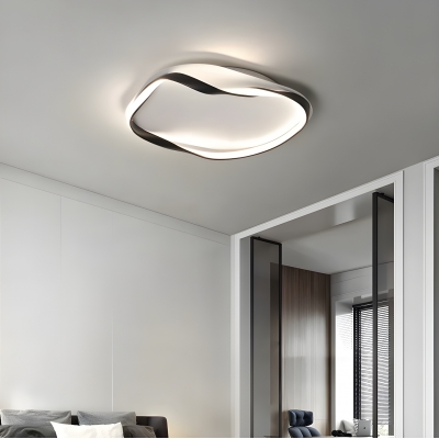 Contemporary Simple Metal Flush Mount Ceiling Light for Living Room