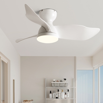 Modern Stepless Dimming Remote Control Ceiling Fan with 3-Blade ABS