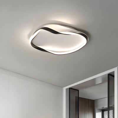 Contemporary Simple Metal Flush Mount Ceiling Light for Living Room