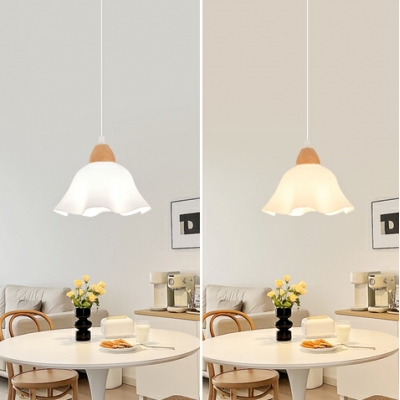Modern Acrylic Shade Pendant Light with Adjustable Hanging Length for Dining Room