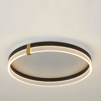 Modern Led 1-Light Metal Flush Mount Ceiling Light with Acrylic Shade