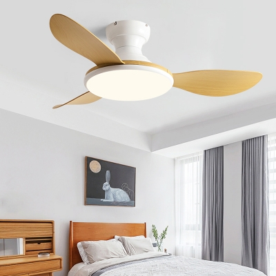 Modern Metallic Ceiling Fan with Remote Adjustable Lighting and ABS Plastic Blades