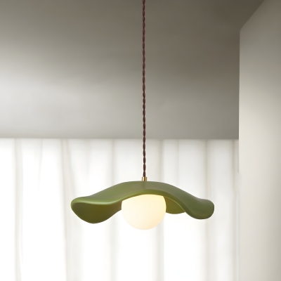 Modern Resin Pendant Light with Adjustable Hanging Length for Living Room